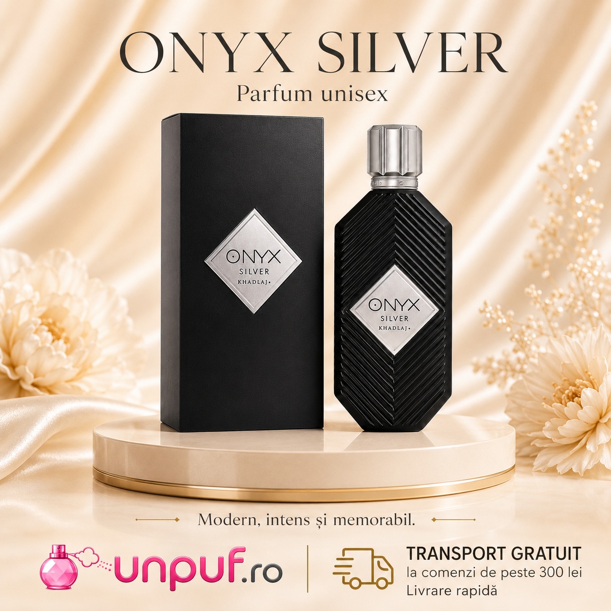 Onyx Silver parfum arabesc disponibil pe unpuf.ro cu transport gratuit peste 300 lei