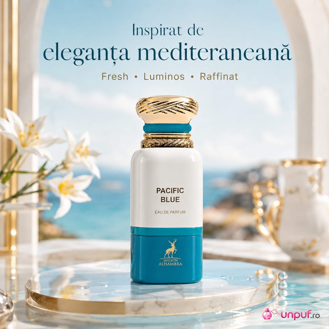 Pacific Blue Maison Alhambra inspirat de eleganța mediteraneană, fresh, luminos și rafinat