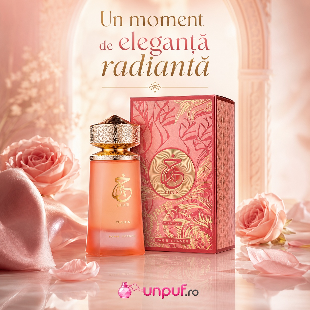 Khair Fusion Paris Corner, moment de eleganță radiantă, parfum floral fructat unisex
