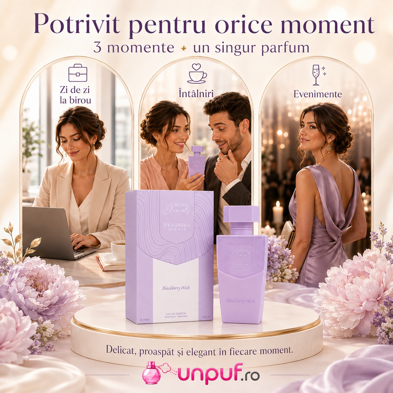 Pendora Scents Blackberry Wish Sublime potrivit pentru zi de zi, birou, întâlniri și evenimente