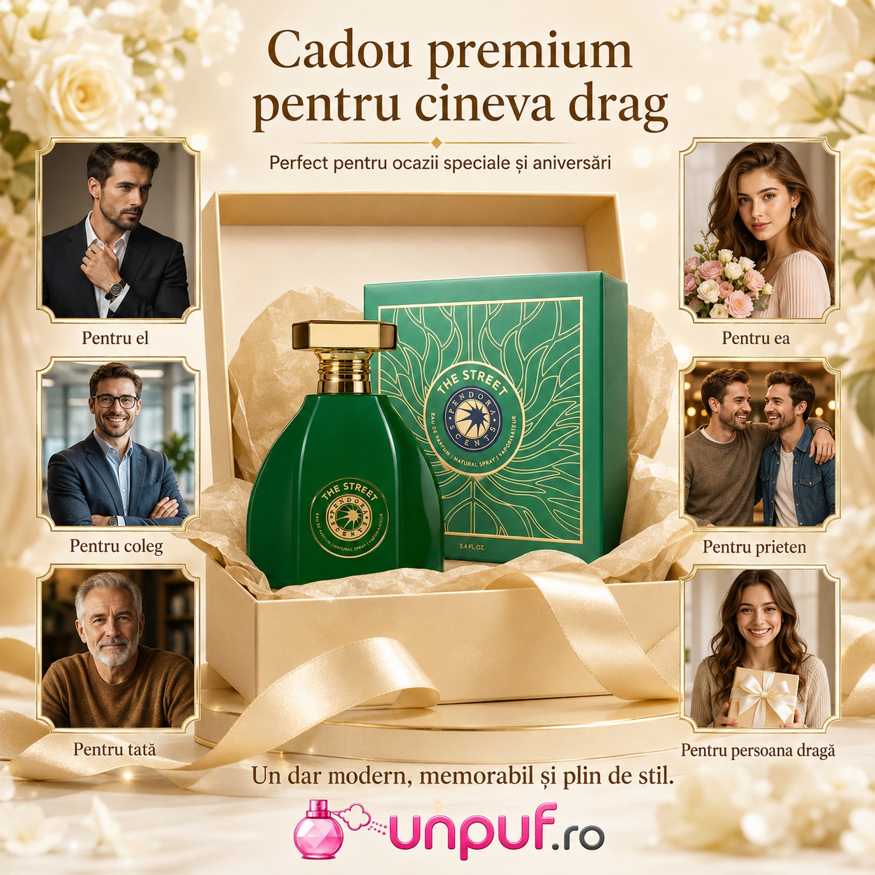 Pendora Scents The Street cadou premium pentru el, pentru ea, coleg, prieten, tată sau persoana dragă