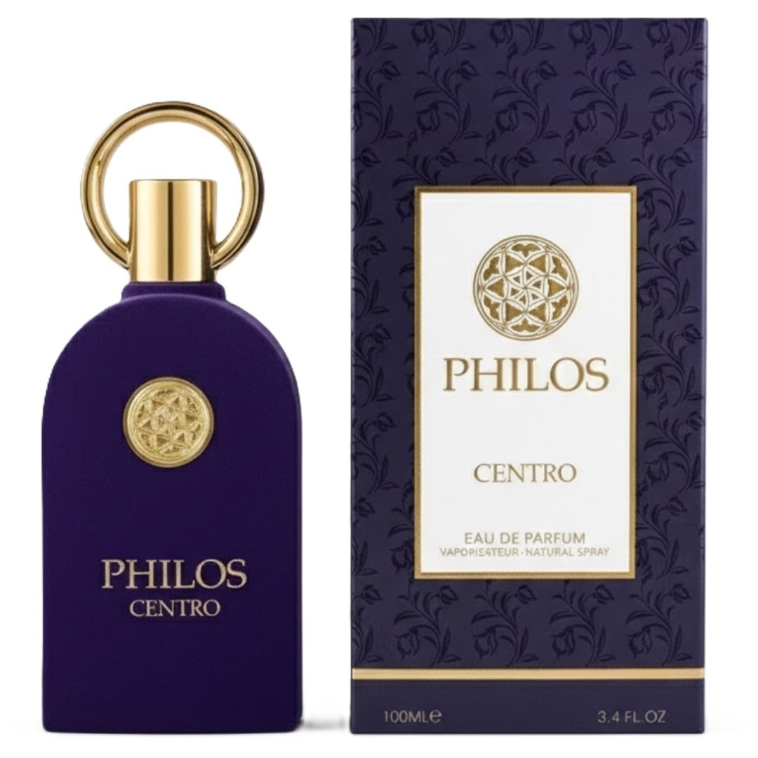 Philos Centro Maison Alhambra 100 ml sticlă și cutie produs pe fundal alb