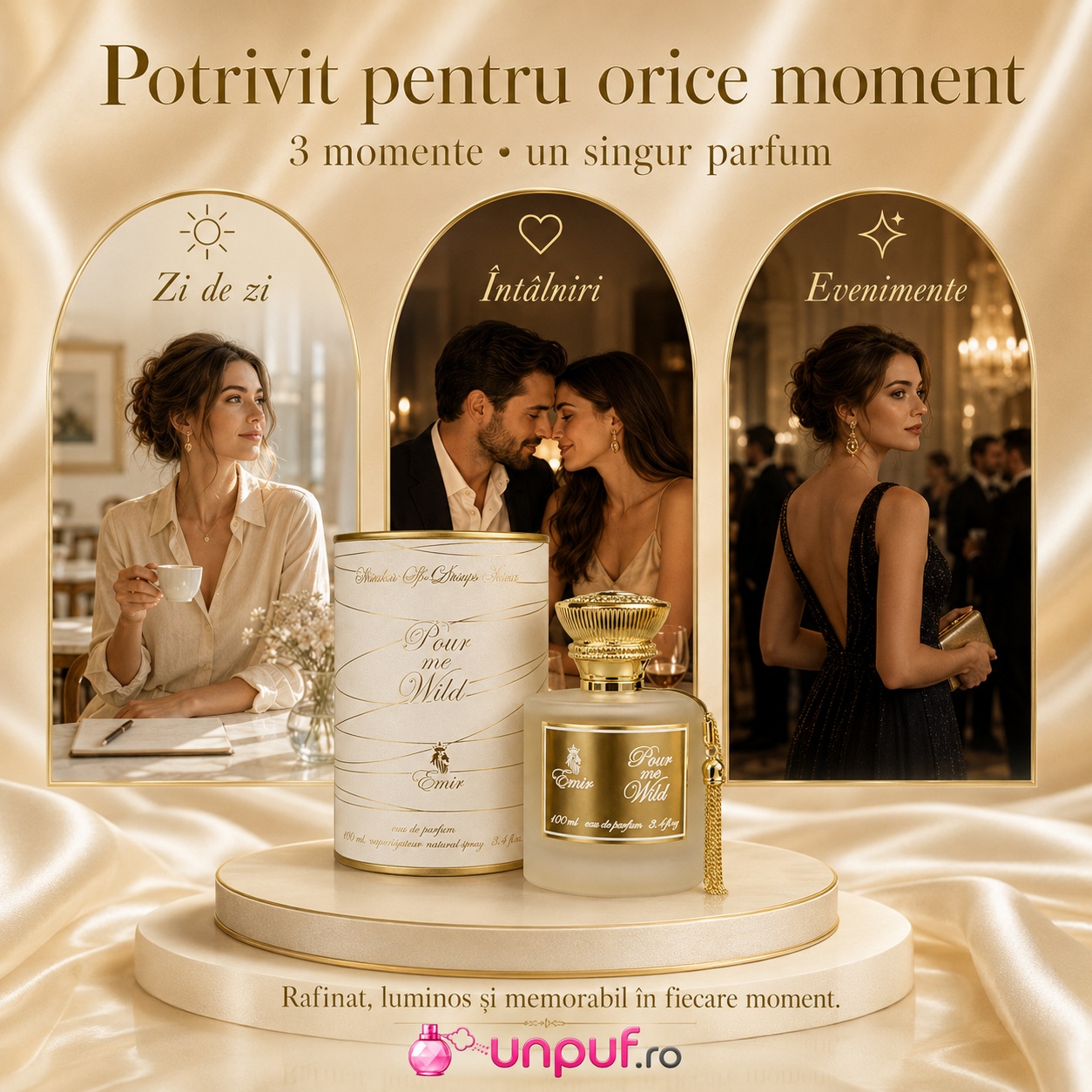 Pour Me Wild Emir potrivit pentru zi de zi &icirc;nt&acirc;lniri și evenimente elegante