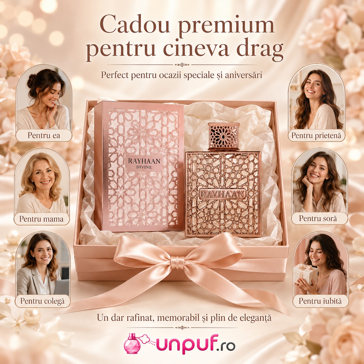 Rayhaan Divine cadou premium pentru ea, mamă, prietenă, soră, colegă și iubită
