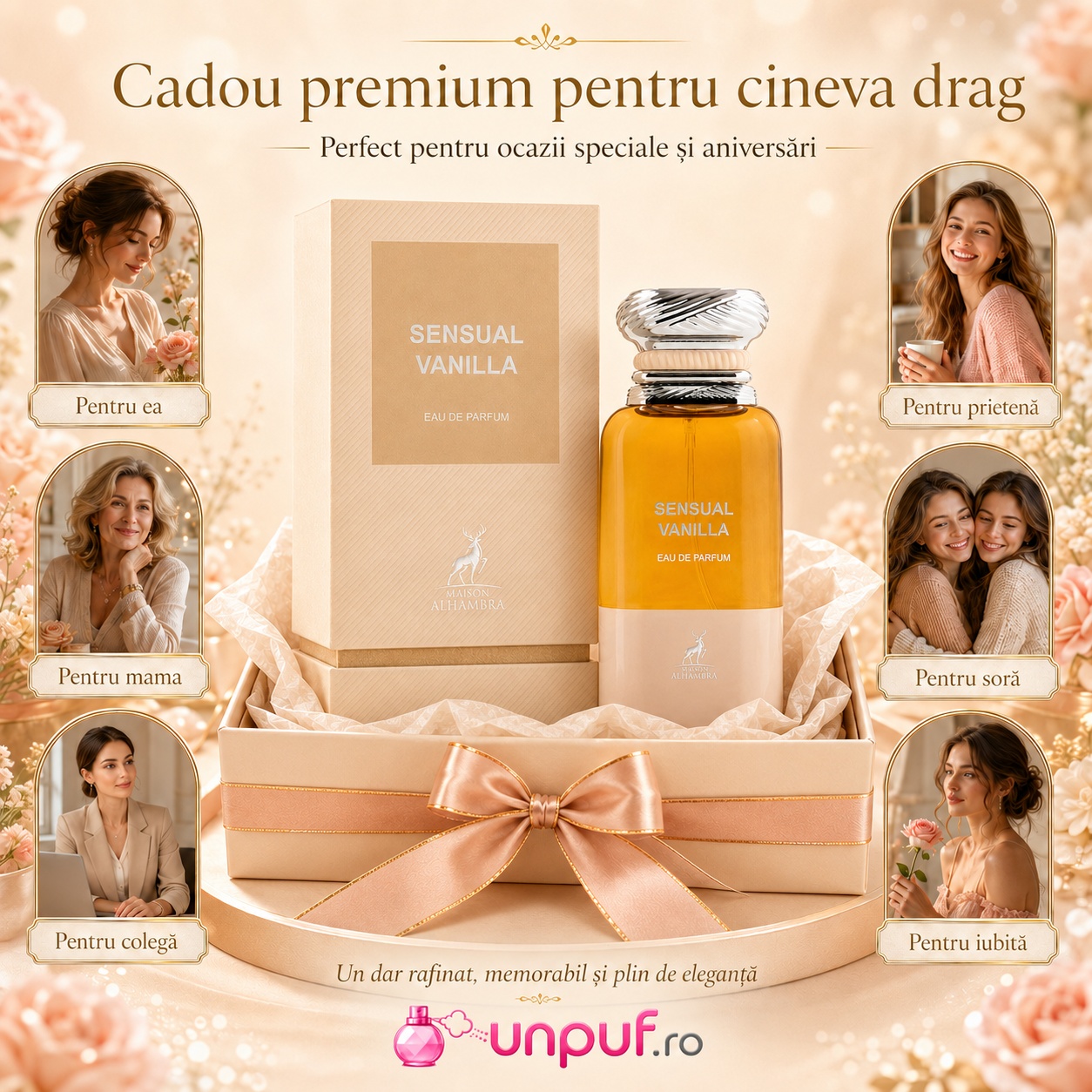 Sensual Vanilla Maison Alhambra cadou premium pentru el, ea, prietenă, partener, coleg sau cineva drag