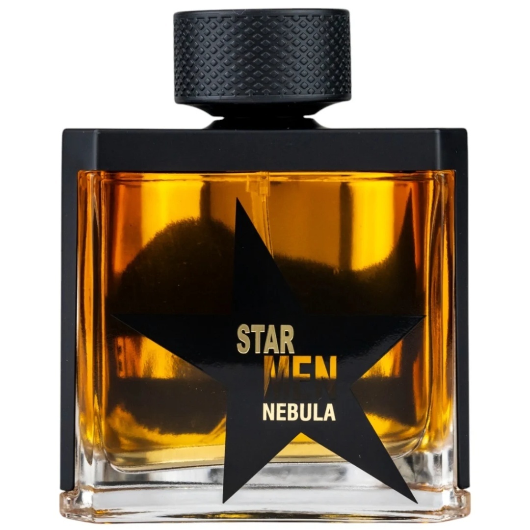 Flacon Star Men Nebula Fragrance World 100 ml imagine produs pe fundal alb