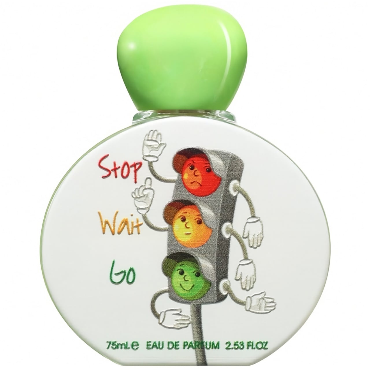 Flacon Stop Wait Go Lattafa Pride 75 ml cu semafor colorat și capac verde