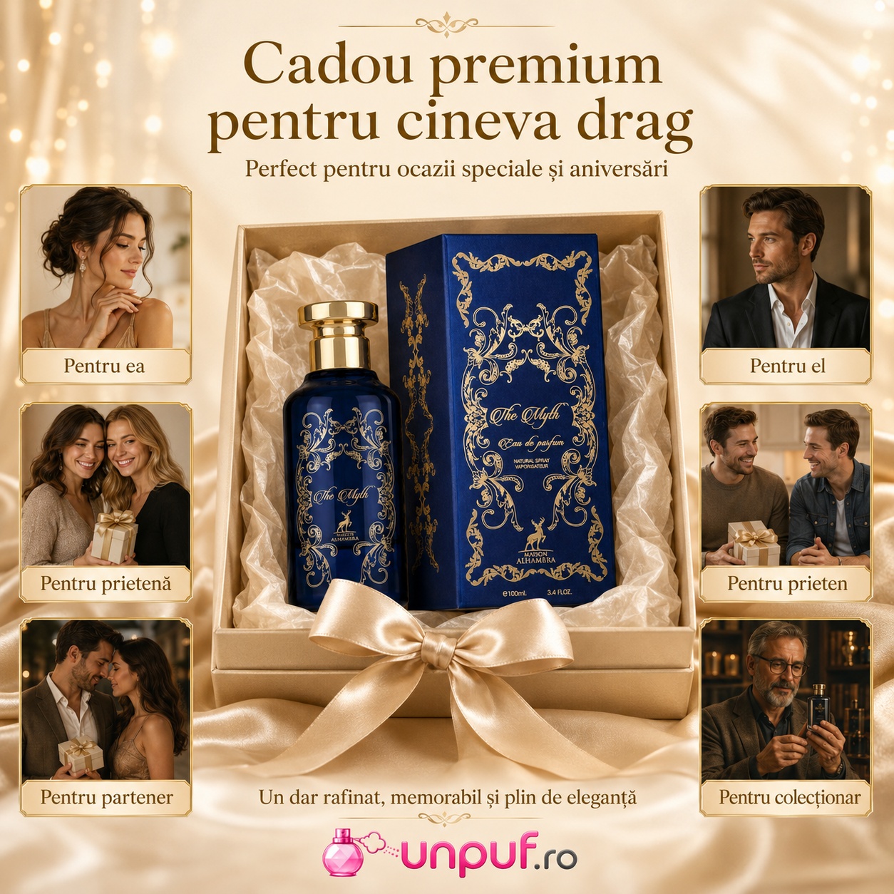 The Myth Maison Alhambra cadou premium pentru ea, el, prietenă, partener, prieten sau colecționar