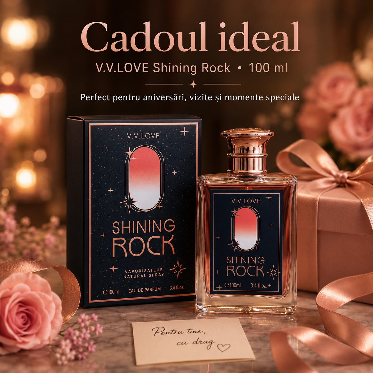 V.V. Love Shining Rock cadoul ideal parfum damă elegant 100 ml