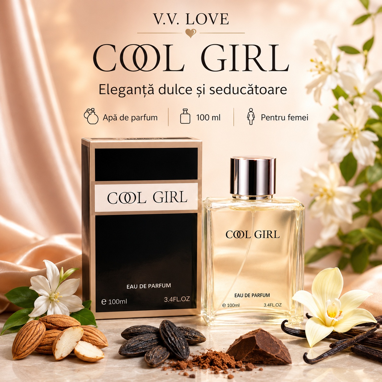 V.V. Love Cool Girl eleganță dulce și seducătoare Apă de Parfum 100 ml
