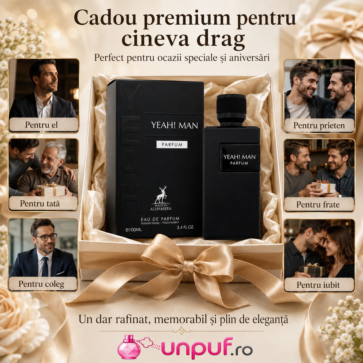 Yeah Man Parfum Maison Alhambra cadou premium pentru el, prieten, tată, coleg, frate sau iubit