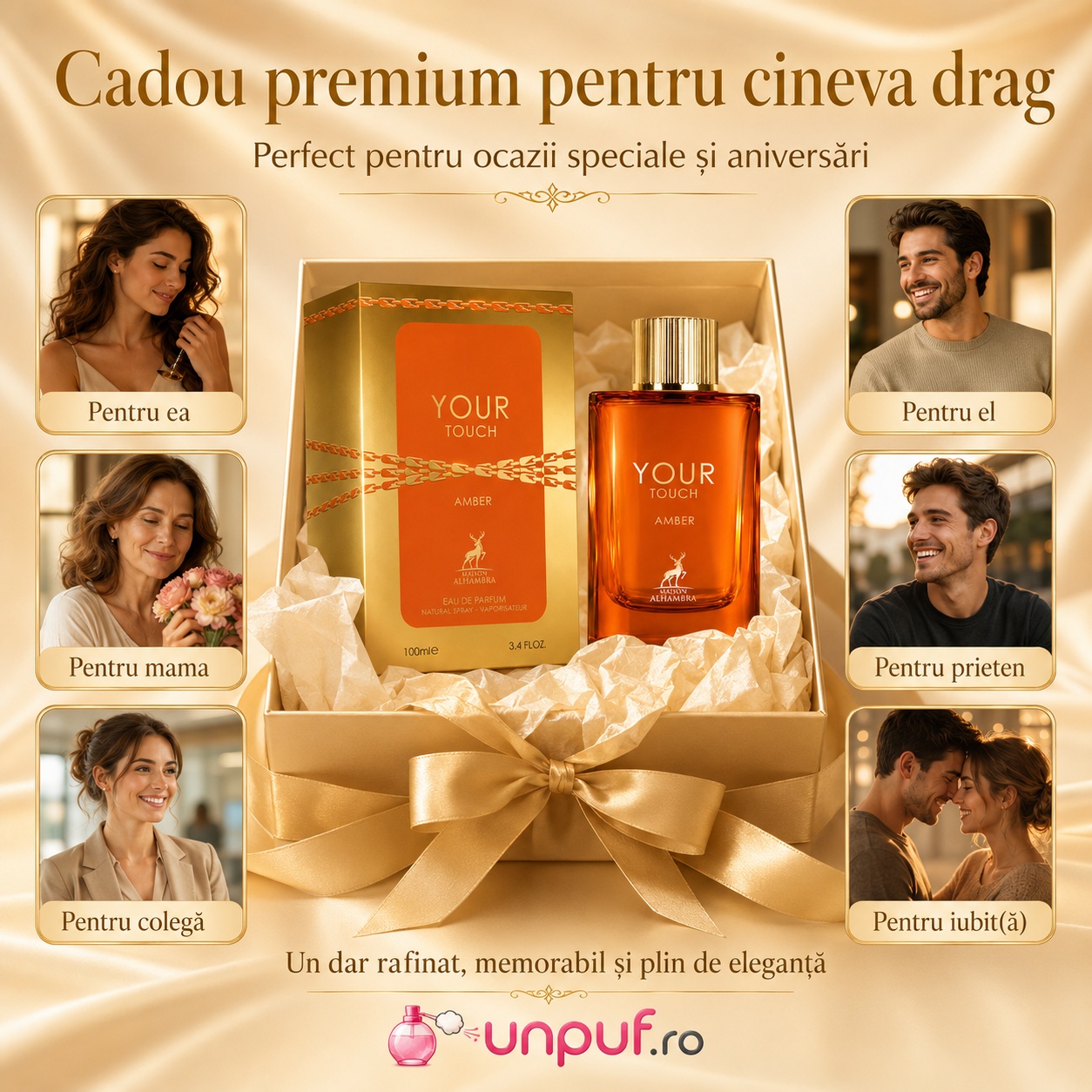 Your Touch Amber Maison Alhambra cadou premium pentru el, prieten, partener, tată, coleg sau persoană dragă