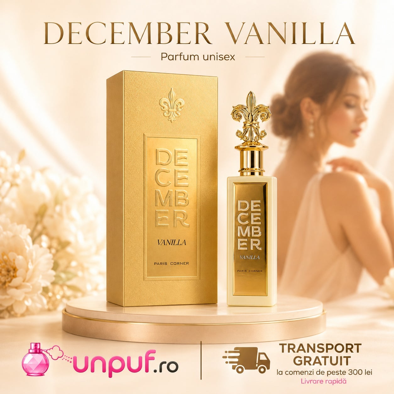 December Vanilla Paris Corner parfum arăbesc unisex gurmand dulce cu vanilie