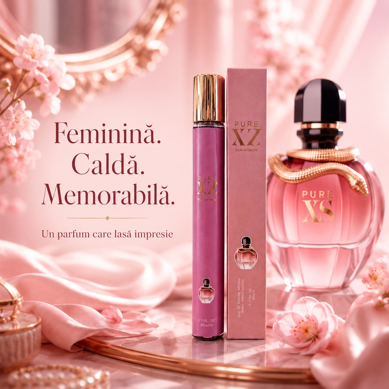 Pure XZ For Women feminină caldă memorabilă, parfum damă dulce vanilat și seducător