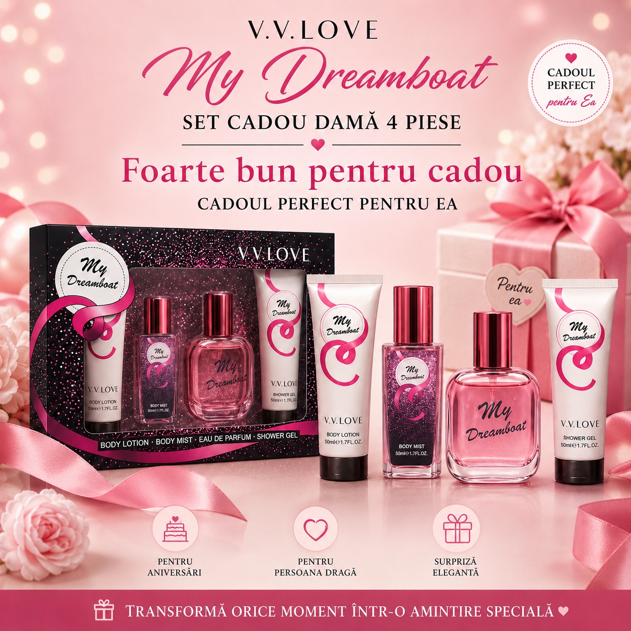 V.V. Love My Dreamboat cadou perfect pentru ea