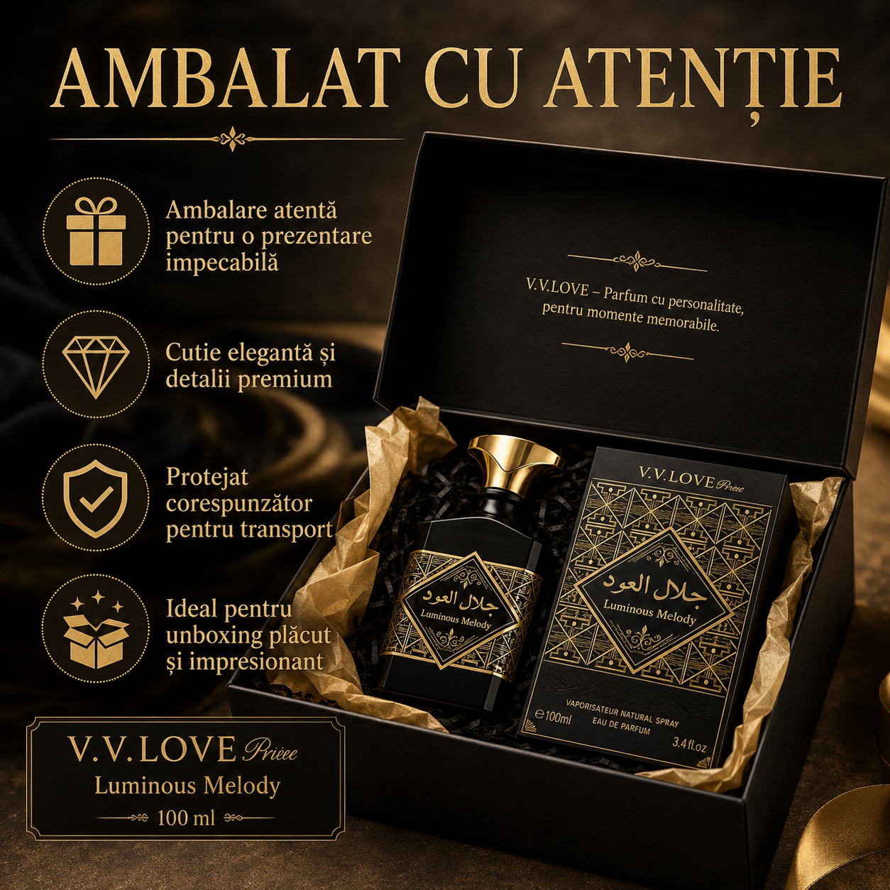 Ambalaj premium VV Love Luminous Melody Eau de Parfum 100 ml