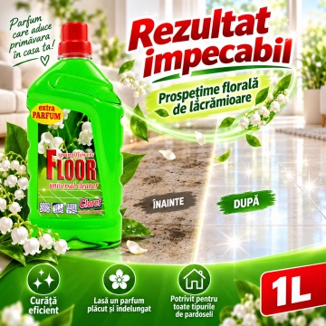 Detergent Pardoseli Cloret Lăcrămioară – 1 L - Img 3