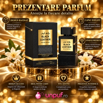 Emper Milestone Black Leather – Parfum EDP 100 ml, bărbați - Img 3