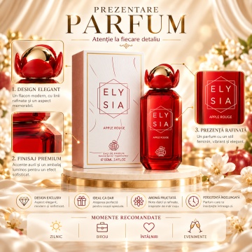 Fragrance World Elysia Apple Rouge – Parfum EDP 100 ml, damă - Img 3