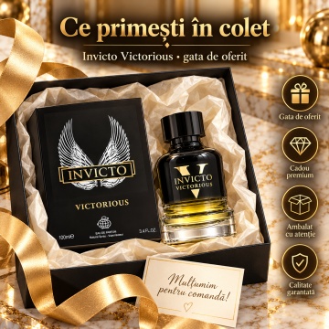 Fragrance World Invicto Victorious – Parfum EDP 100 ml, bărbați - Img 4