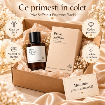 Fragrance World Prive Saffron – Parfum EDP 60 ml, unisex - Img 4