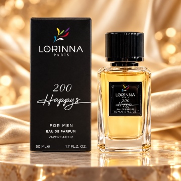 Lorinna Paris Happys Nr. 200 – Apă de parfum 50 ml, bărbați