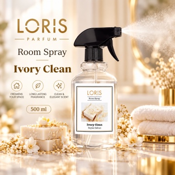 Loris Parfum Room Spray Ivory Clean 500 ml – Parfum de Cameră și Mașină - Img 6
