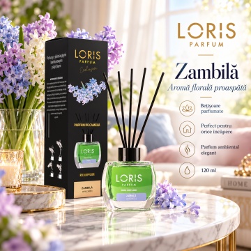 Loris Parfum Zambilă 120 ml – Odorizant de Cameră cu Bețișoare Parfumate - Img 2