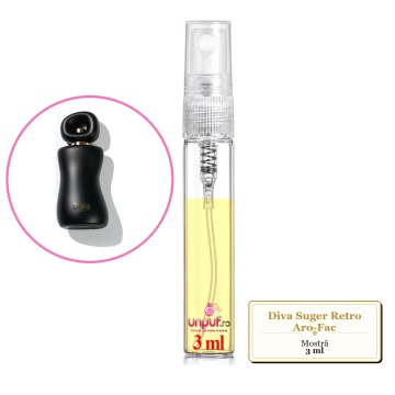 Mostra fiola din Diva Suger Retro Aro-Fac, decant sticla cu pulverizator - Img 2