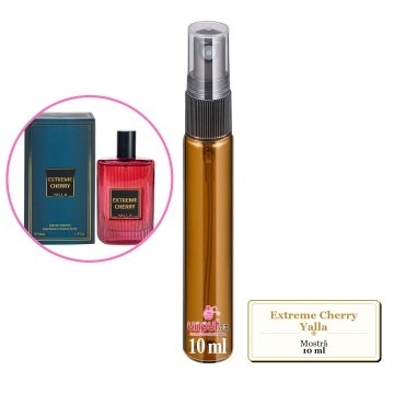 Mostra fiola din Extreme Cherry Yalla, decant sticla cu pulverizator - Img 4