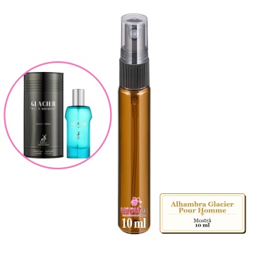 Mostra fiola din Parfumul Alhambra Glacier Pour Homme, decant sticla cu pulverizator