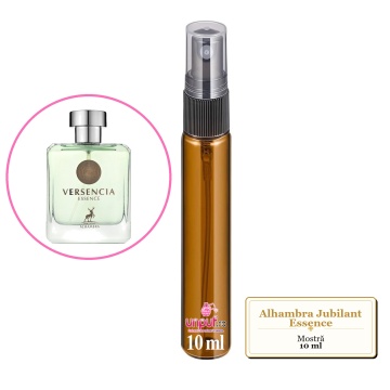 Mostra fiola din Parfumul Alhambra Jubilant Essence, decant sticla cu pulverizator