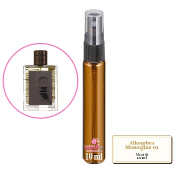 Mostra fiola din Parfumul Alhambra Monocline 01, decant sticla cu pulverizator