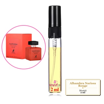 Mostra fiola din Parfumul Alhambra Narissa Rouge, decant sticla cu pulverizator - Img 1