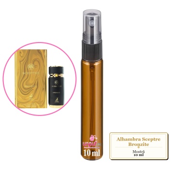 Mostra fiola din Parfumul Alhambra Sceptre Bronzite, decant sticla cu pulverizator - Img 3