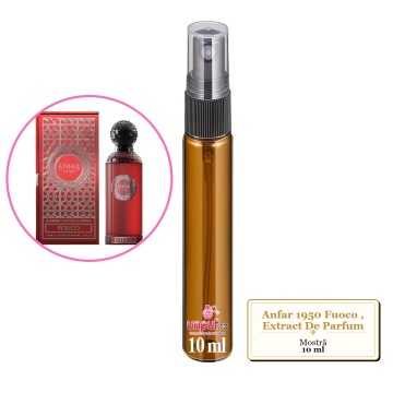 Mostra fiola din Parfumul Anfar 1950 Fuoco, Extract De Parfum, decant sticla cu pulverizator - Img 3