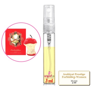 Mostra fiola din Parfumul Arabiyat Prestige Forbidden Women, decant sticla cu pulverizator - Img 3