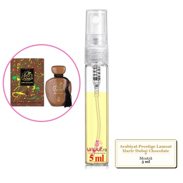 Mostra fiola din Parfumul Arabiyat Prestige Lamsat Harir Dubai Chocolate, decant sticla cu pulverizator - Img 4