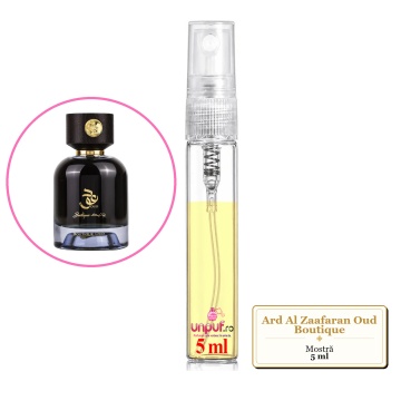 Mostra fiola din Parfumul Ard Al Zaafaran Oud Boutique, decant sticla cu pulverizator - Img 4