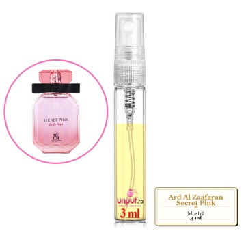 Mostra fiola din Parfumul Ard Al Zaafaran Secret Pink, decant sticla cu pulverizator - Img 3