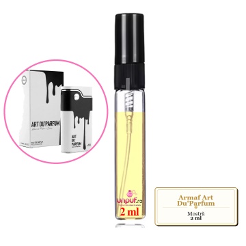 Mostra fiola din Parfumul Armaf Art Du'Parfum, decant sticla cu pulverizator