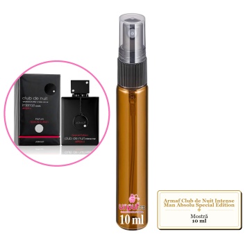 Mostra fiola din Parfumul Armaf Club de Nuit Intense Man Absolu Special Edition, decant sticla cu pulverizator