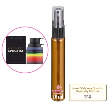 Mostra fiola din Parfumul Armaf Odyssey Spectra Rainbow Edition, decant sticla cu pulverizator