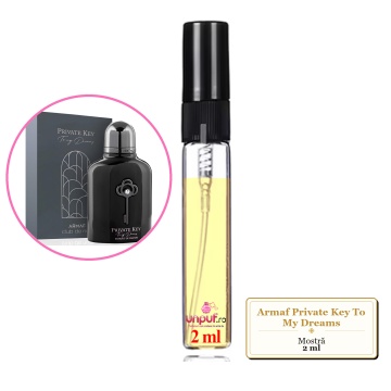 Mostra fiola din Parfumul Armaf Private Key To My Dreams, decant sticla cu pulverizator
