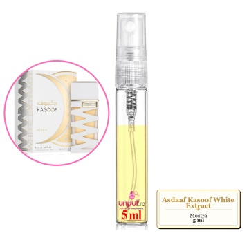 Mostra fiola din Parfumul Asdaaf Kasoof White Extract, decant sticla cu pulverizator - Img 4