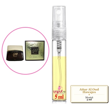Mostra fiola din Parfumul Attar Al Oud Hawajes, decant sticla cu pulverizator - Img 4