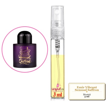 Mostra fiola din Parfumul Emir Vibrant Sensual Saffron, decant sticla cu pulverizator - Img 3