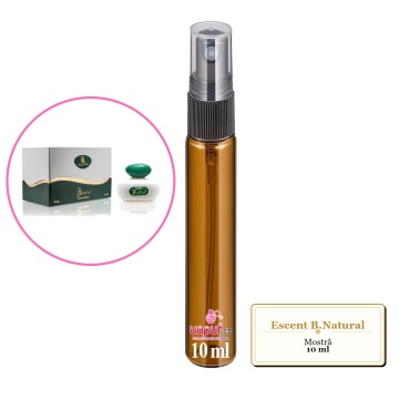 Mostra fiola din Parfumul Escent B.Natural, decant sticla cu pulverizator