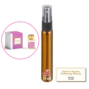 Mostra fiola din Parfumul Flower Scents Tuberose Bloom, decant sticla cu pulverizator