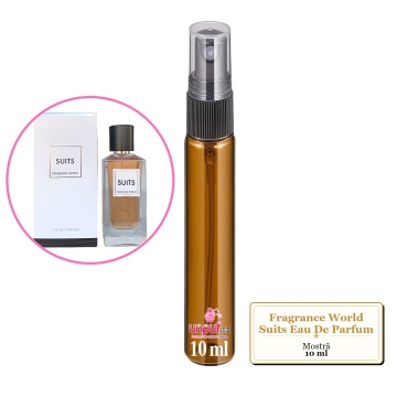 Mostra fiola din Parfumul Fragrance World Suits Eau De Parfum, decant sticla cu pulverizator - Img 4